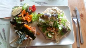 Delicious vegan crepes! at Crepapelle in Florence