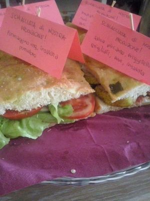 Schiacciate ripiene! at Crepapelle in Florence