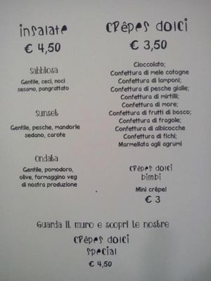 Menu 02 at Crepapelle in Florence