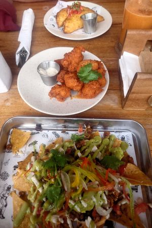 Empanadas, cauliflower wings and loaded vegan nachos at Lola’s Cantina Mexicana - Canggu in Canggu