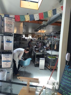 Kitchen at Vegan Mario's in Vero Beach