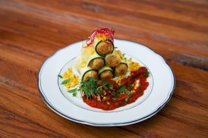 Raw cannelloni at Puro Bistro in Prague