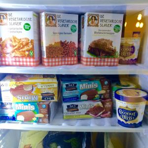 Ice cream and frozen food at Puro Bistro in Prague