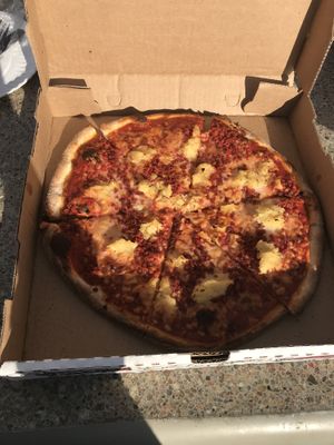 vegan bakun yum  at Uncle Oogie's Pizza in Sea Isle City