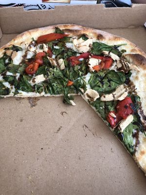 Vegan rostiti pizza at Uncle Oogie's Pizza in Sea Isle City
