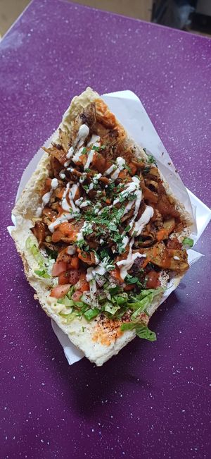 Vegan kebab at Ya Habibi in Canarias