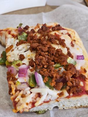 Plant-based Combination slice at Vinny’s Gluten Free Kitchen in New York