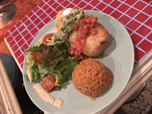 Vegan Jimichanga, very delicious  at The Pink Cow - ピンクカウ in Tokyo