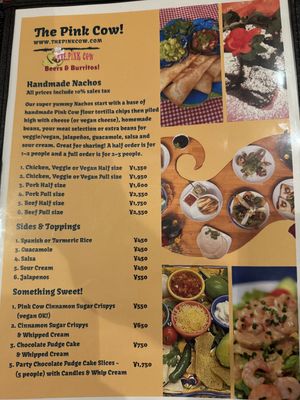 Menu (1/3).  at The Pink Cow - ピンクカウ in Tokyo