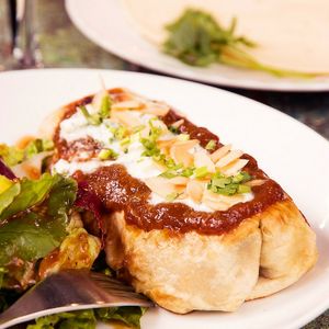 Pink Cow Original Recipe Samosa Burrito with Chutney at The Pink Cow - ピンクカウ in Tokyo