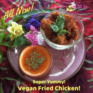 Original Vegan Fried "Chicken" at The Pink Cow - ピンクカウ in Tokyo