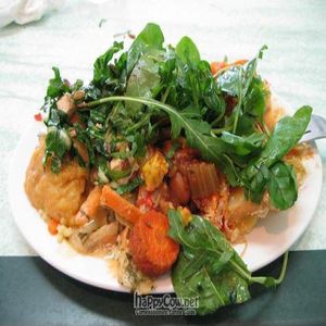 Plate of food at The Magic Apple in Burleigh Heads