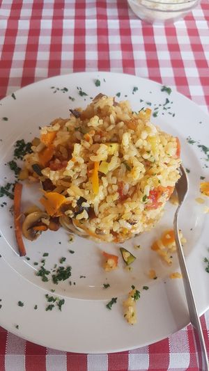 Risotto (vegan without modif) at Kod Damira in Stari Grad