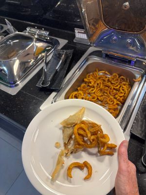 Hot starters mainly fried and brown at Panda Mami The University of Warwick in Coventry