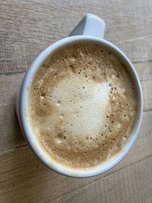 Latte with soya  at Sprowston Garden Centre in England