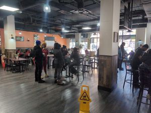 Indoor seating at Sweet Tooth Cafe in Washington