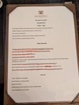  at The Old Hall Hotel in England