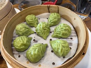 Steamed veg dumplings  at Dumpling Home in San Francisco