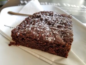 vegan brownie  at Blueorange Coffee and Bagel - Margaretenstrasse in Vienna