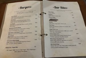 Food Menu  at The Servo Taphouse in Cowaramup