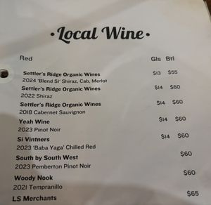 Local Wine   at The Servo Taphouse in Cowaramup