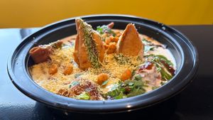 Samosa Chaat at Thela in Westborough
