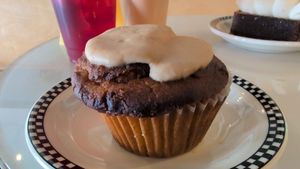 Brown sugar sweet potato muffin at BREW Five Points in Jacksonville