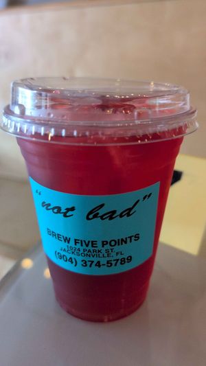 Iced tea at BREW Five Points in Jacksonville