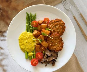 Power plant plate-we get most of our ptlrotain at breakfast. at Bodhi Vegan Cafe & Restaurant in Phuket