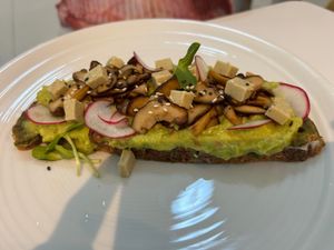 Delicious avocado delit at Bodhi Vegan Cafe & Restaurant in Phuket