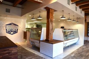 Deli cases are stocked six days a week with a variety of vegan meats and cheeses. at The Herbivorous Butcher in Minneapolis