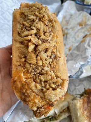 Sriracha Brat was delicious !  at The Herbivorous Butcher in Minneapolis