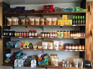 Condiments at The Herbivorous Butcher in Minneapolis