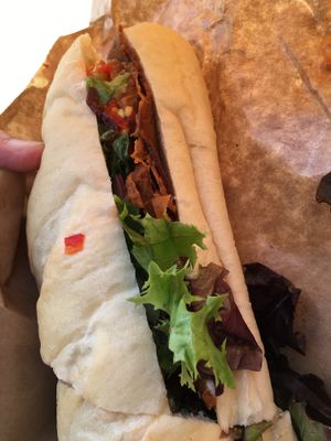 Italian Cold Cut Sandwich-half at The Herbivorous Butcher in Minneapolis