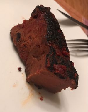 smoked BBQ ribs at The Herbivorous Butcher in Minneapolis