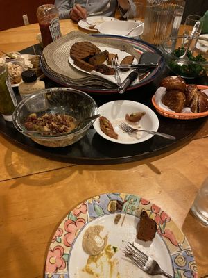 Dinner aftermath at The Herbivorous Butcher in Minneapolis