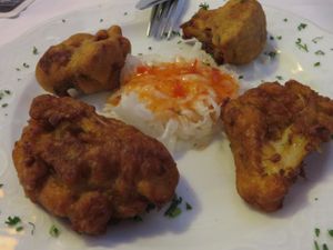 Pakora Gobhi (cauliflower, baked in chickpea flour) at Pizzeria-Restaurant Punjab in Saarbrucken