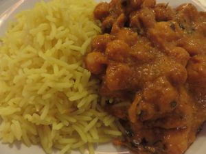 # 416: Alu Channa (chickpeas, potatoes) at Pizzeria-Restaurant Punjab in Saarbrucken