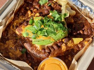 Polenta chili ... Was yummy at Powerplant Superfood Cafe in Los Angeles