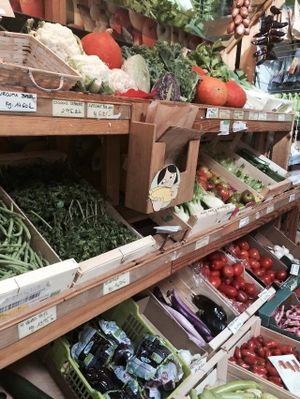 Fresh produce at Le Panier Vert in Antibes
