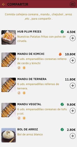 vegan sides at Savor Hub - Korean Fried Chicken in Comunidad De Madrid