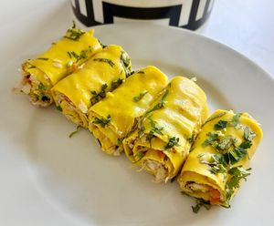 Khandvi  at Bikanerwala - Arjan in Dubai