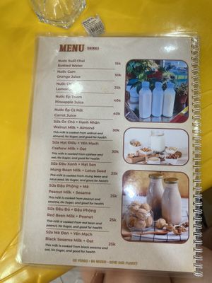 Menu page 4  at Bánh Mì Chay Đệ Nhất Madam Thao in Hoi An