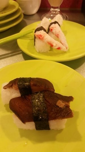 Vegan sushi at Shuiwen in Taipei