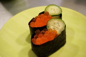 Fish Egg Warship Sushi at Shuiwen in Taipei