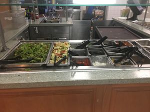 Salad bar at The Bistro in Kailua