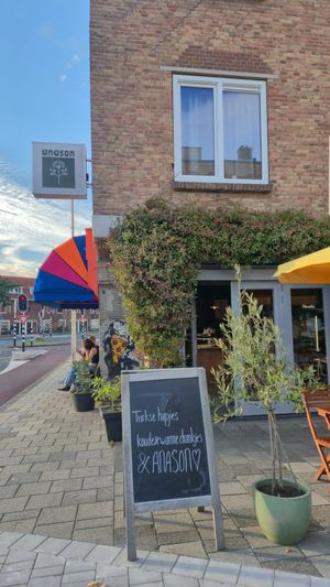 Cute little outside terrace at Anason in Utrecht