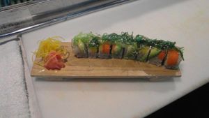 Simple Vegan Sushi Roll at Happy Elephant Vegan in Long Beach