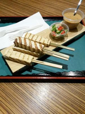 Tofu Saté at Happy Elephant Vegan in Long Beach