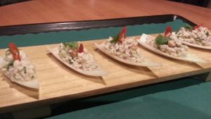 endive boat at Happy Elephant Vegan in Long Beach